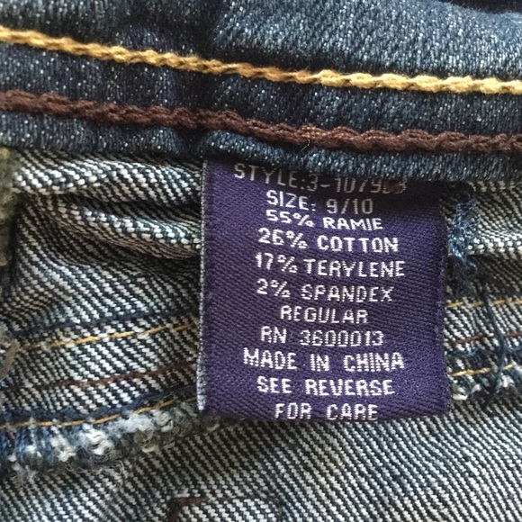 V.I.P. Capri Jeans with Camo Trim Size 9/10 - Picture 7 of 8